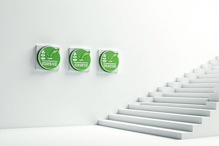 A collection of prominent green building certification badges (LEED, BREEAM, Green Globes) displayed next to a modern architectural blueprint.